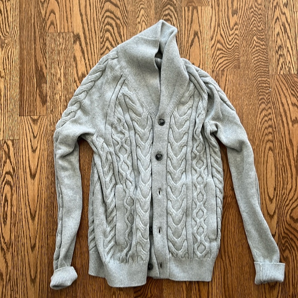 Banana Republic Shawl Collar Cable Knit Cardigan